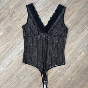 Dynamite Lace V-Neck Bodysuit